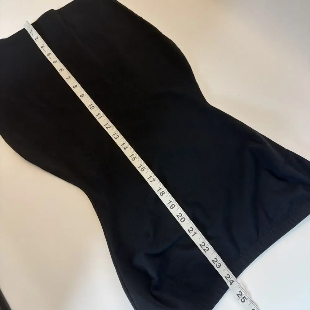 Assets Red Hot Label Spanx Size Medium Black Bodycon Slip Dress Shapewear EUC